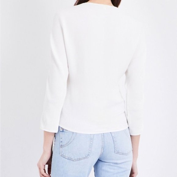 Maje Liam frilled crepe top - Picture 3 of 5